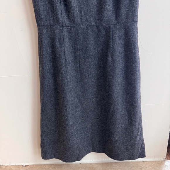 Theory Black Window Pane Sleeveless Virgin Wool Sheath Womens Size 8 - Picture 4 of 16